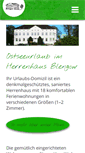 Mobile Screenshot of herrenhaus-blengow.de